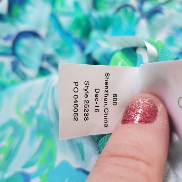 Lilly Pulitzer Sunny Shoulder Elsa Agate blouse - Picture 4 of 7